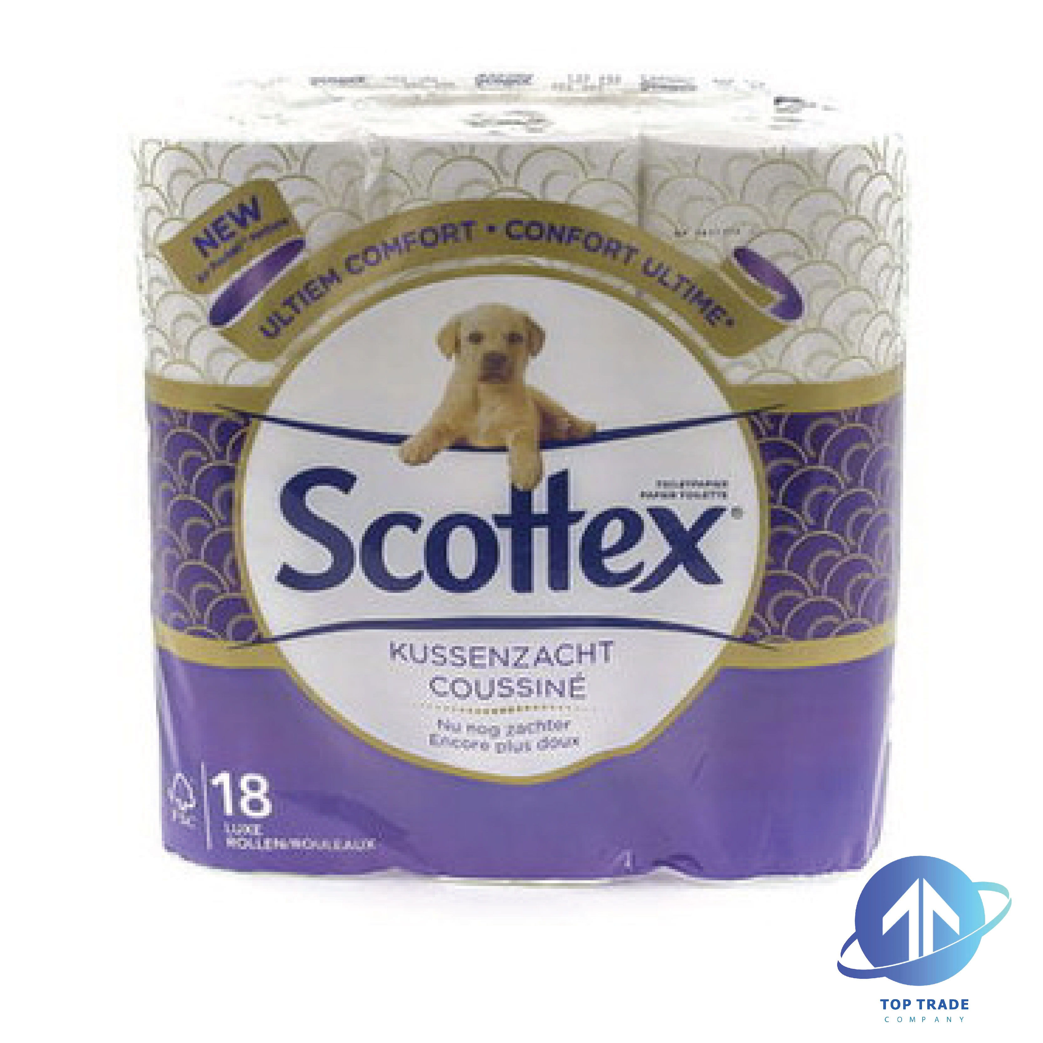 Scottex cushion soft toilet paper 18 rolls 3 layers